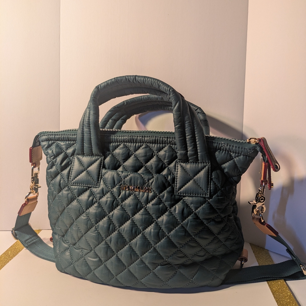 MZ Wallace Quilted Shoulder Bag in Teal